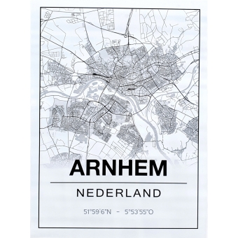 Plattegrond poster Arnhem